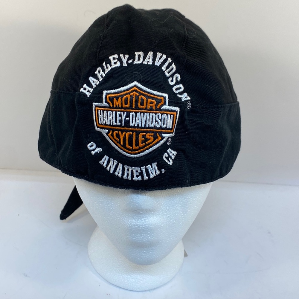 Harley-Davidson Black and Orange Hat